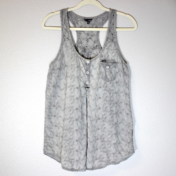 Hurley Tops - Hurley Eyelet Lace Tank Top